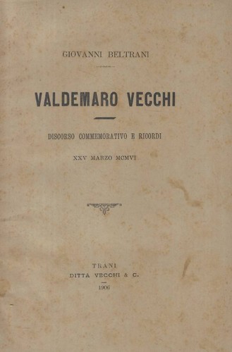 Valdemaro vecchi discorso - valdemaro, vecchi.